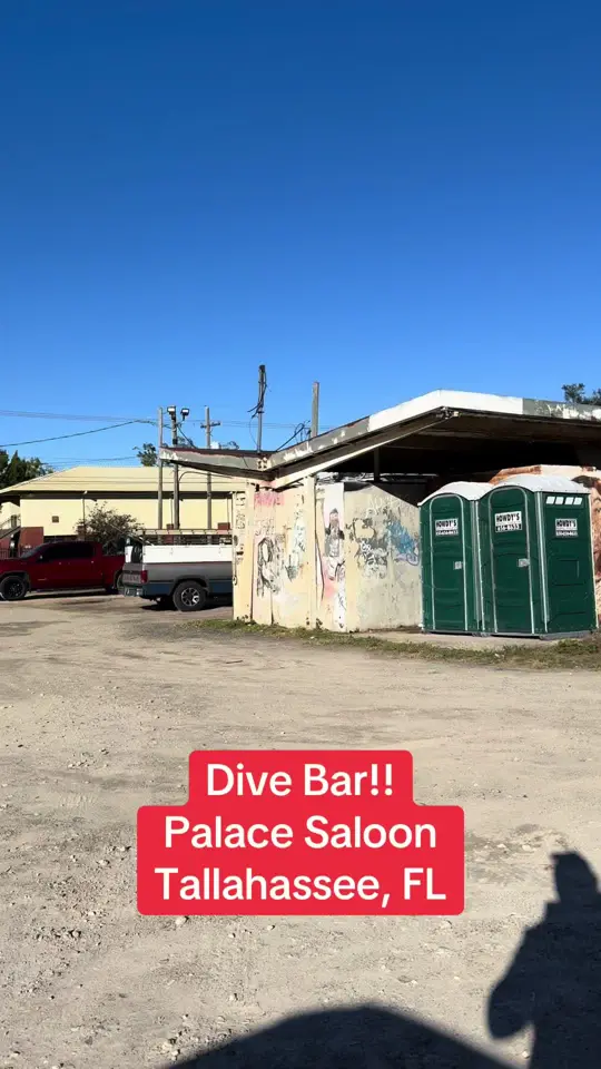 The Palace Saloon in Tallahassee showing atmosphere, bar visit, game day speculation, pool hall, dive bar, video by thedivebardick on TikTok