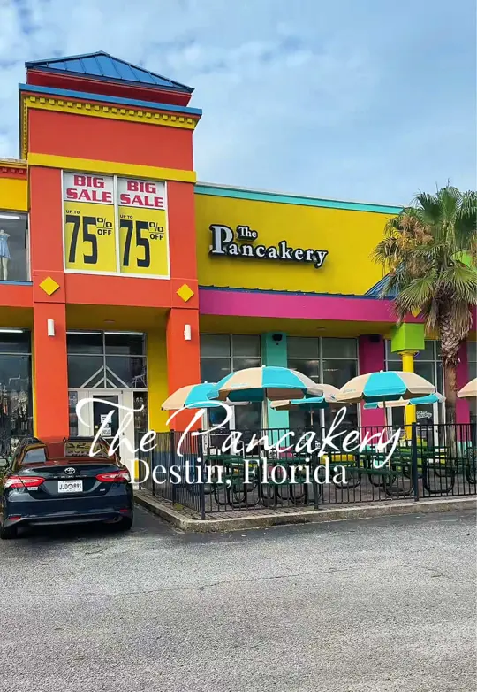 The Pancakery Of Pcb in Panama City Beach showing visit, review, customer service, food, video by jandelbosque on TikTok