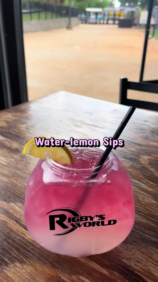 The Patio at Rigby's in Warner Robins showing cocktail, fish bowl, video by rigbyswarnerrobins on TikTok