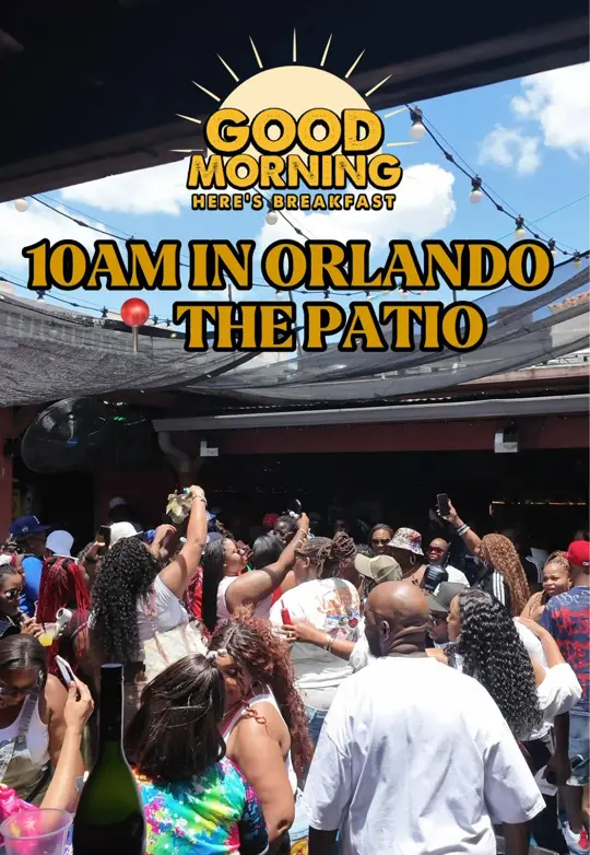 The Patio in Orlando showing event, brunch, cocktail, tequila sunrise, espresso martini, live music, video by lifeofapromoter on TikTok