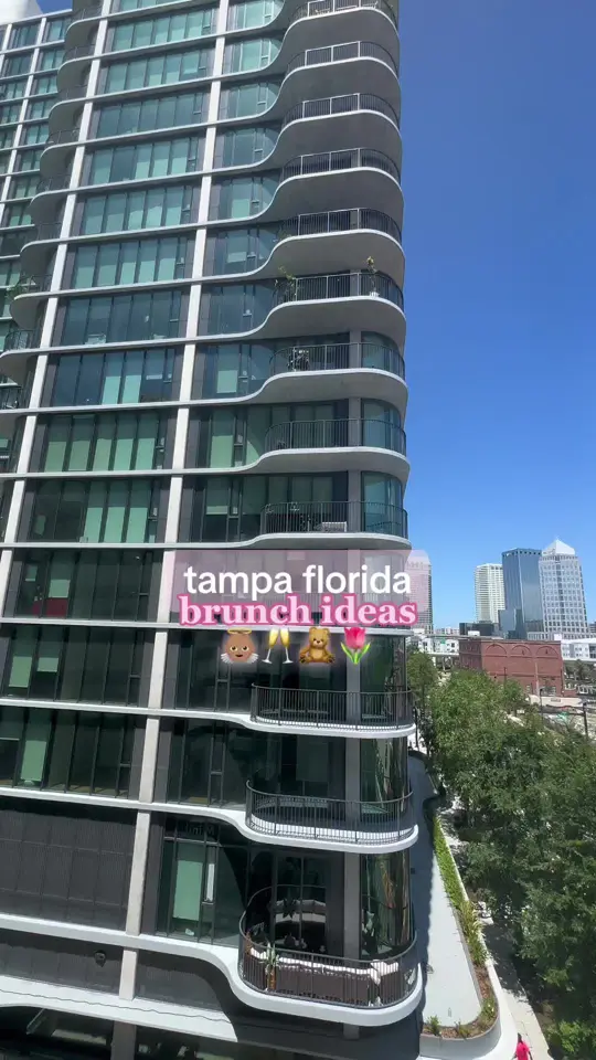 The Pearl in Tampa showing brunch, mimosas, atmosphere, visit, video by ashleykjim on TikTok