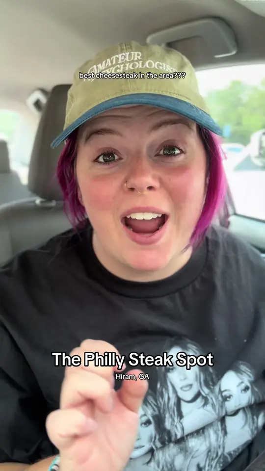 The Philly Steak Spot in Hiram showing food, cheesesteak, video by boringmomofficial on TikTok