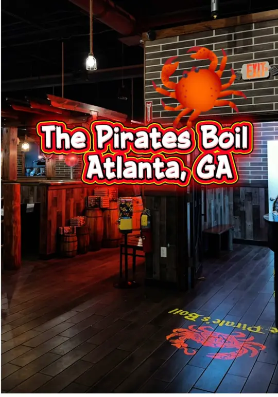The Pirate’s Boil in Smyrna showing review, sweet & juicy crabs, family outing, date night, atmosphere, amazing waitress, video by _roadfam on TikTok
