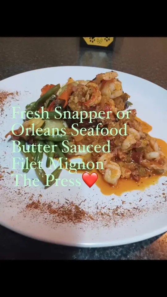 The Press in St. Augustine showing food, new england clam chowder, drink, craft beer flight, german lager, dish, fresh snapper with tropical white wine beurre blanc sauce, filet mignon with cajun, video by The Press on Facebook