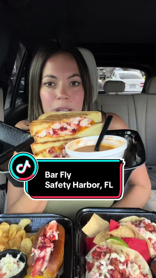The Pub At Safety Harbor in Safety Harbor showing lobster roll, seafood, mukbang, video by eatdrinkbemandy on TikTok