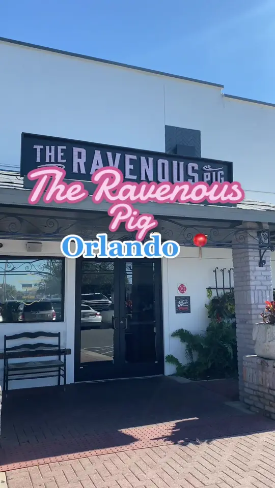 The Ravenous Pig Beer Garden in Winter Park showing brunch, ravenous pig, video by cfomoneyfoproblems on TikTok