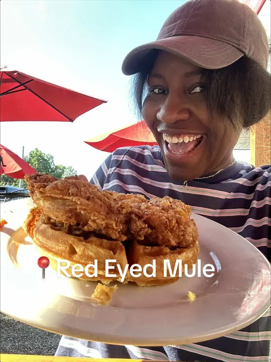 The Red Eyed Mule in Marietta showing brunch, cobb county food stop, video by brookeremy on TikTok
