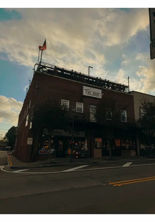 The Roof Ellijay in Ellijay showing restaurant, rooftop dining, locally sourced foods, unique cocktails, indoor seating, outdoor seating, video by theroofellijay on TikTok