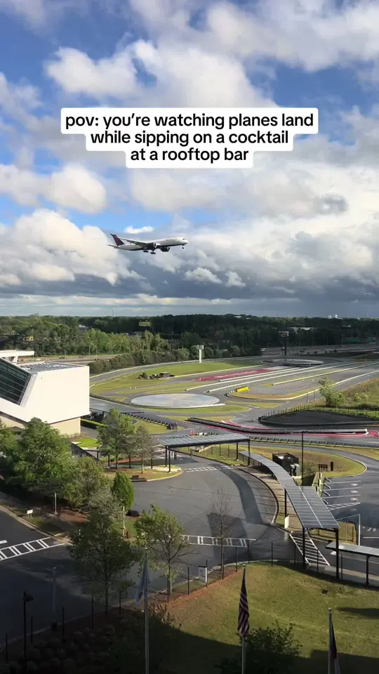 The Rooftop at Overland in Hapeville showing visit, drinks, craft cocktails, formula 911, vibrant sunrise, georgia palmer, food, sautéed garlic shrimp, sherry glazed fried ribs, roasted chickpe, video by sayimafoodie on TikTok