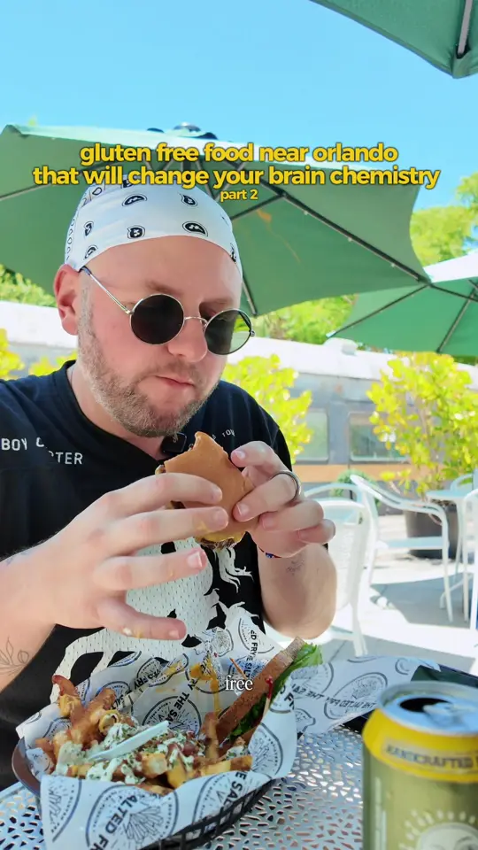 The Salted Fry in Mount Dora showing restaurant, gluten free food, review, video by joshuamichaell on TikTok