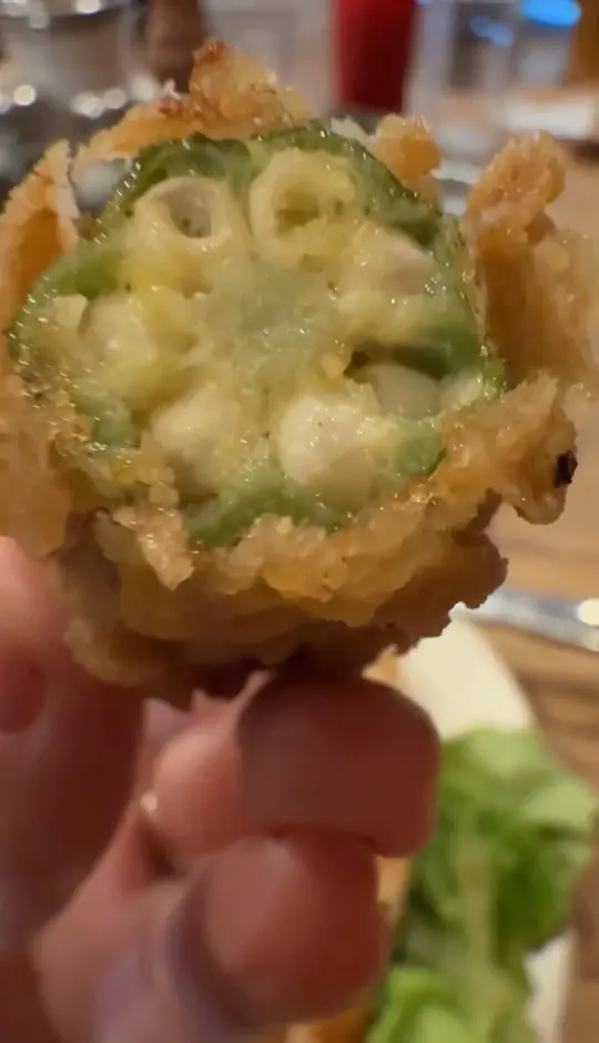 The Sawmill Place in Blairsville showing review, visit, farm to table restaurant, comfort food, okra, video by North Georgia FOOD on Facebook