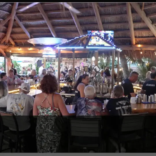The Shack Riverfront Restaurant & Outback Tiki Bar! in Palm Bay showing event hosting, catering, venue atmosphere, video by theshack_palmbay on TikTok