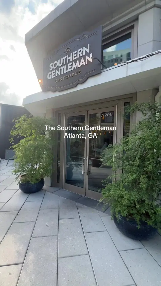 The Southern Gentleman in Atlanta showing dinner, restaurant visit, video by sheemssss on TikTok