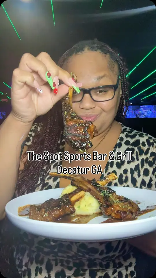 The Spot Sports Bar and Grill in Decatur showing review, visit, food, drinks, hookah, atmosphere, video by Zaucie Palmer on Facebook