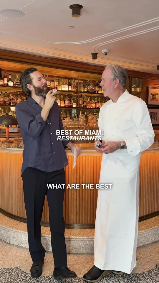 The Surf Club Restaurant in Surfside showing restaurant, chef, steak frites, video by isaaclikes_ on TikTok