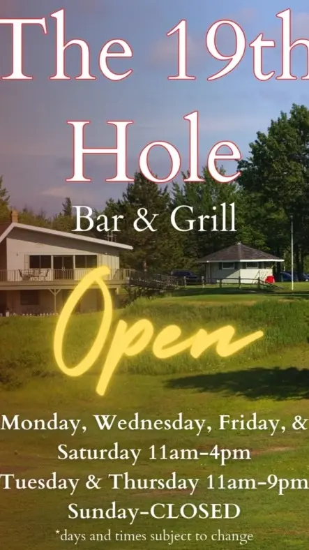 The Tavern at the 19th Hole in Jasper showing bar, grill, video by Red Fox Run Golf Course on Facebook