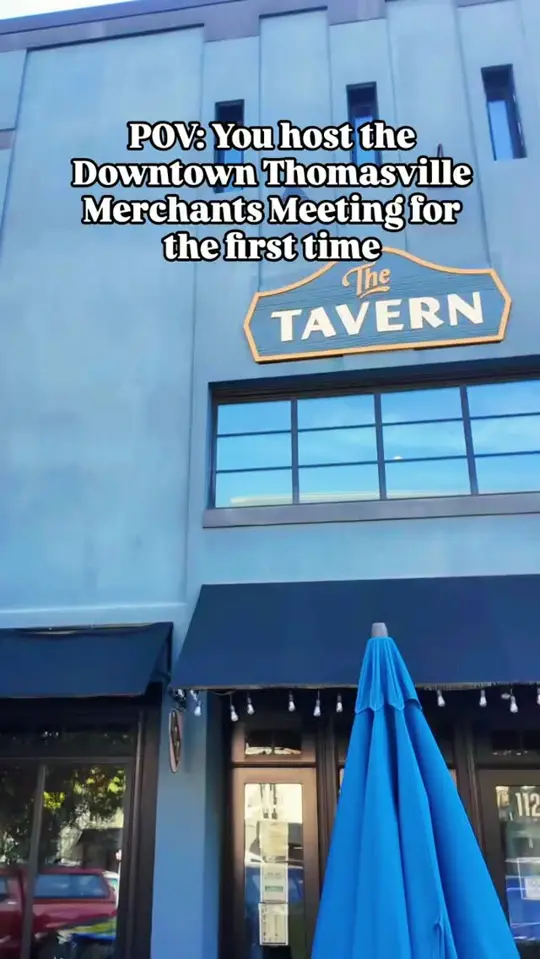 The Tavern on Broad in Thomasville showing event, merchants meeting, video by The Tavern on Broad on Facebook