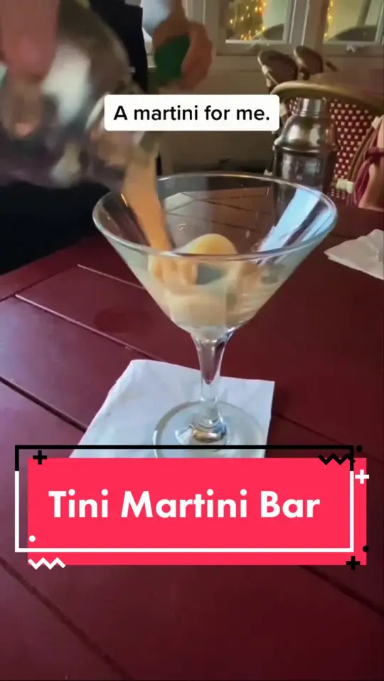 The Tini Martini Bar in St. Augustine showing cocktail, thirst thursday, video by stufftodoinjax on TikTok