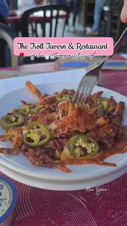 The Troll Tavern in Helen showing visit, lunch, video by miaojerio on TikTok