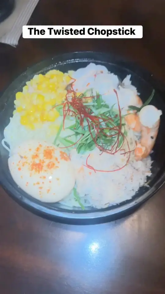 The Twisted Chopstick in Deland showing food, lobster ramen, video by The Hughley’s on Facebook