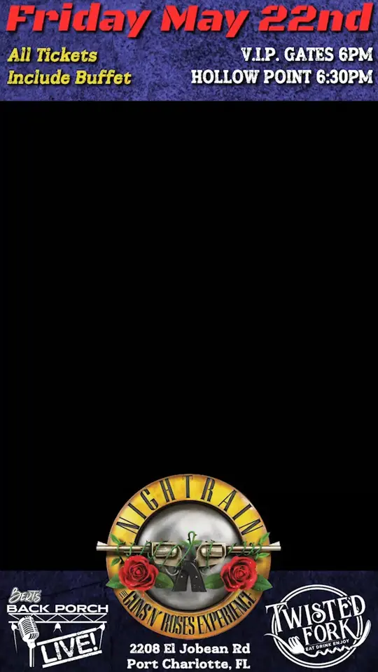 The Twisted Fork in Port Charlotte showing live music, guns n' roses tribute band, video by The Twisted Fork on Facebook