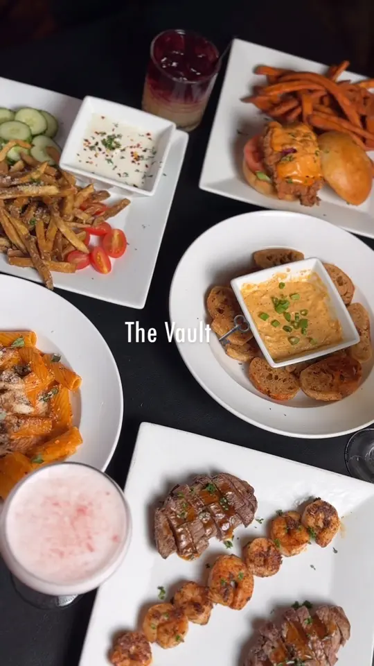 The Vault in Milledgeville showing elevated american cuisine, historic downtown atmosphere, video by Milledgeville Georgia on Facebook