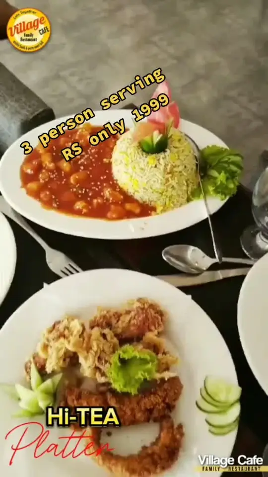The Village Grille in Covington showing food, dining, video by village.cafe.restaurant on TikTok