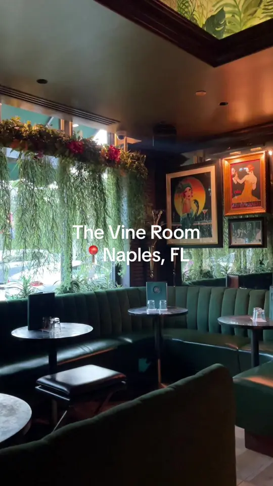 The Vine Room Naples in Naples showing visit, cocktail, video by lifeofkallie on TikTok