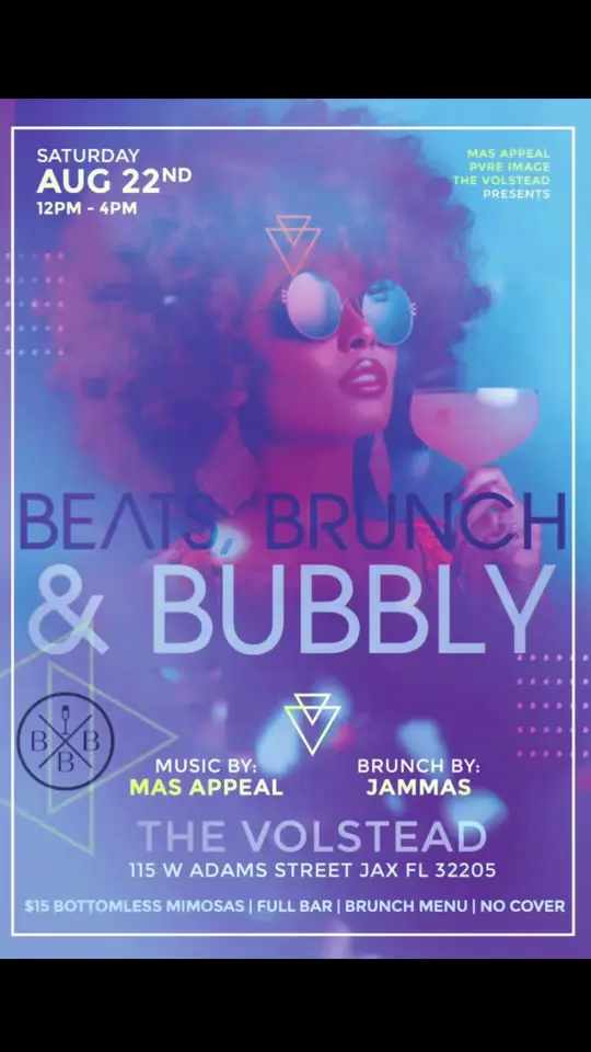 The Volstead in Jacksonville showing brunch, bottomless mimosas, live dj, video by theyneedtez_ on TikTok