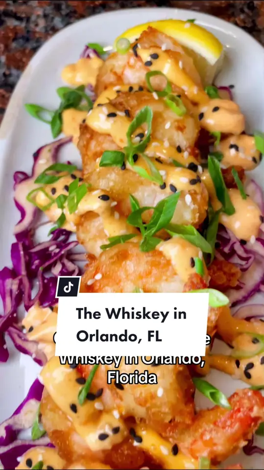 The Whiskey in Orlando showing food, burger, food, sweet potato fries, video by christinainitalia on TikTok