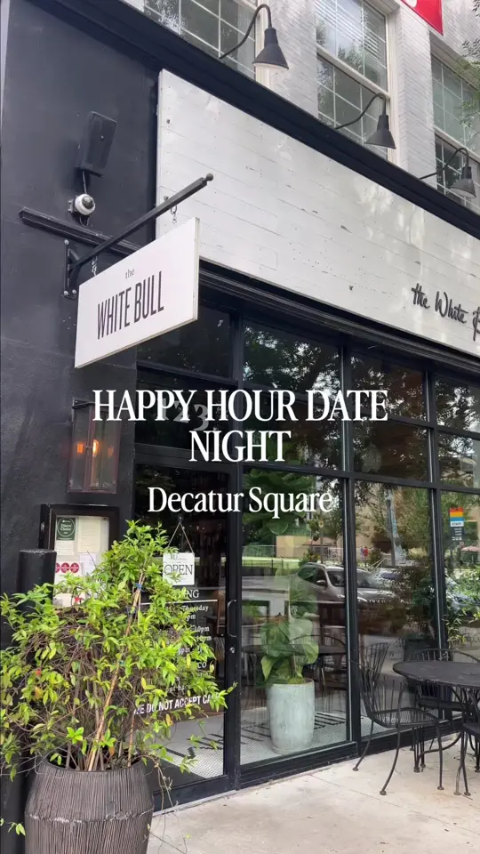 The White Bull in Decatur showing cocktail, happy hour, video by dejakierra on TikTok