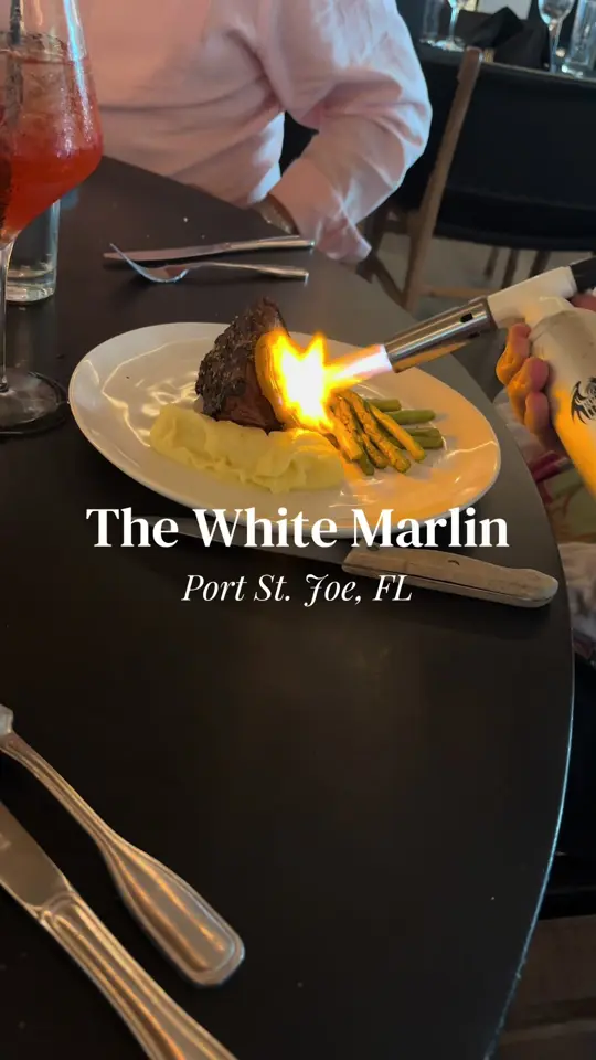 The White Marlin and Oysterette in Port St. Joe showing drinks, atmosphere, video by ashtonmkeaton on TikTok