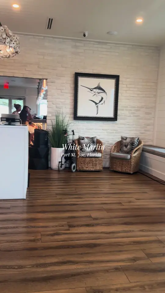 The White Marlin and Oysterette in Port St. Joe showing review, coconut crusted grouper, chocolate martini, live music, video by marcum.05 on TikTok