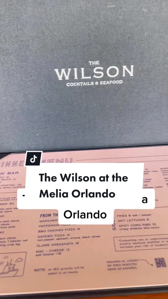 The Wilson in Celebration showing review, great eats, lovely vibes, video by christinainitalia on TikTok