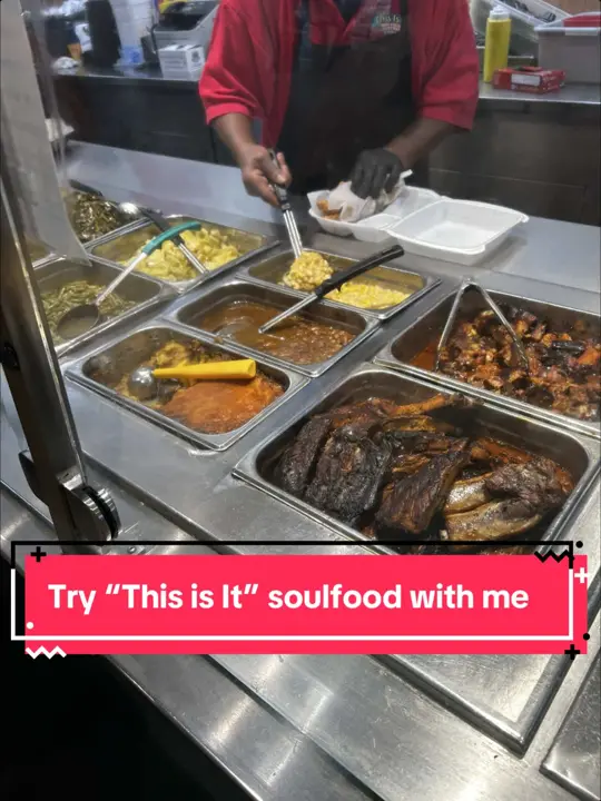 This Is It! Southern Kitchen & Bar-B-Q in Decatur showing food, soul food, video by ayyooprincess on TikTok