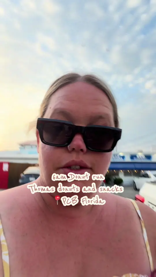 Thomas Donut & Snack Shop in Panama City Beach showing breakfast, donuts, video by themhoffers on TikTok