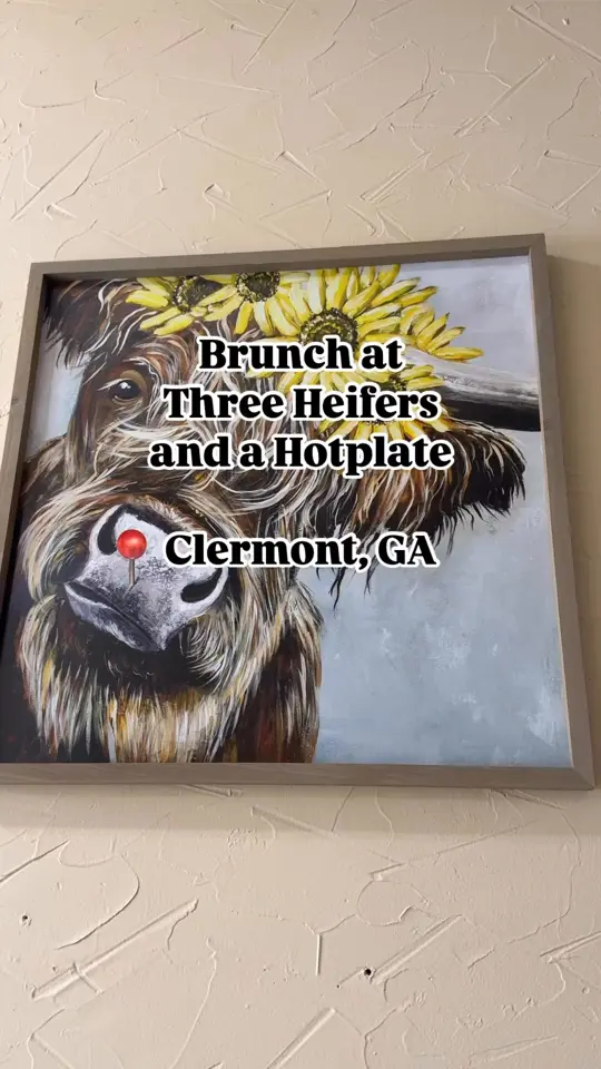 Three Heifers and a Hotplate in Clermont showing brunch, video by Mountains and Main on Facebook