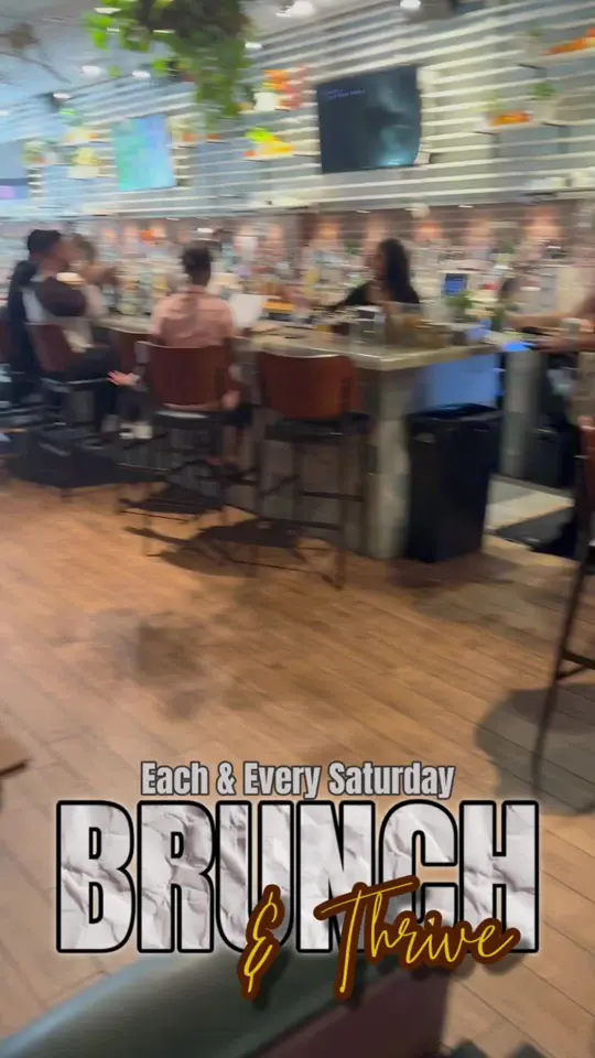 Thrive Cocktail Lounge & Eatery in Orlando showing brunch, cocktails, drinks, live music, dj, video by djway2lit on TikTok