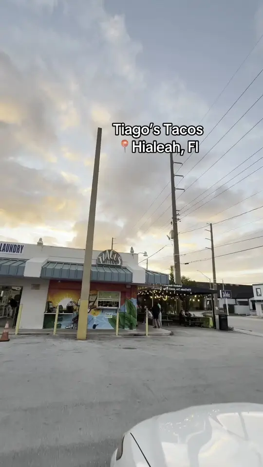 Tiagos Tacos in Miami Shores showing review, food, video by aribeepboop on TikTok