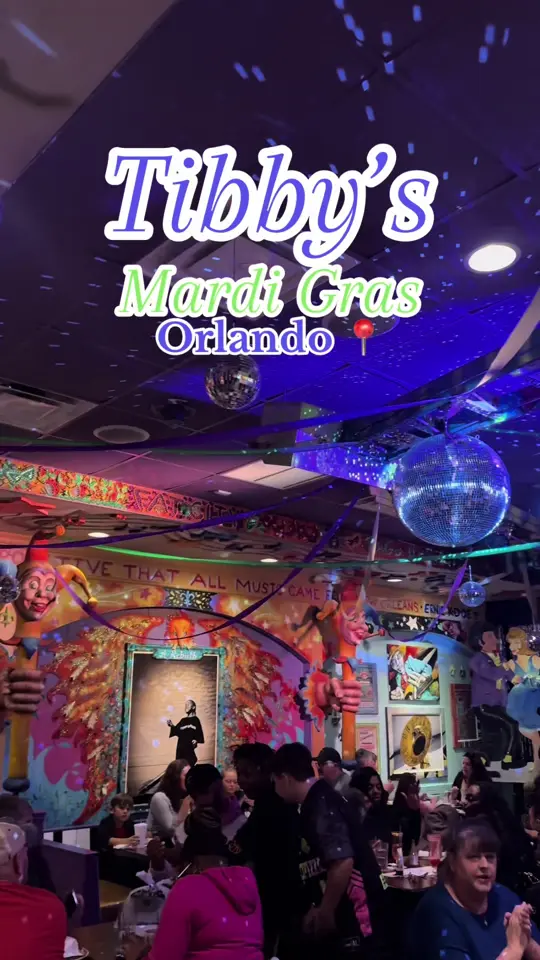 Tibby's New Orleans Kitchen in Winter Park showing food, authentic cajun and new orleans style food, drinks, celebrating mardi gras, video by cfomoneyfoproblems on TikTok