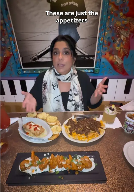 Tibby's New Orleans Kitchen in Winter Park showing food, po'boy sandwiches / food, muffaletta / food, beignets / event, mardi gras party, video by mariajlane on TikTok