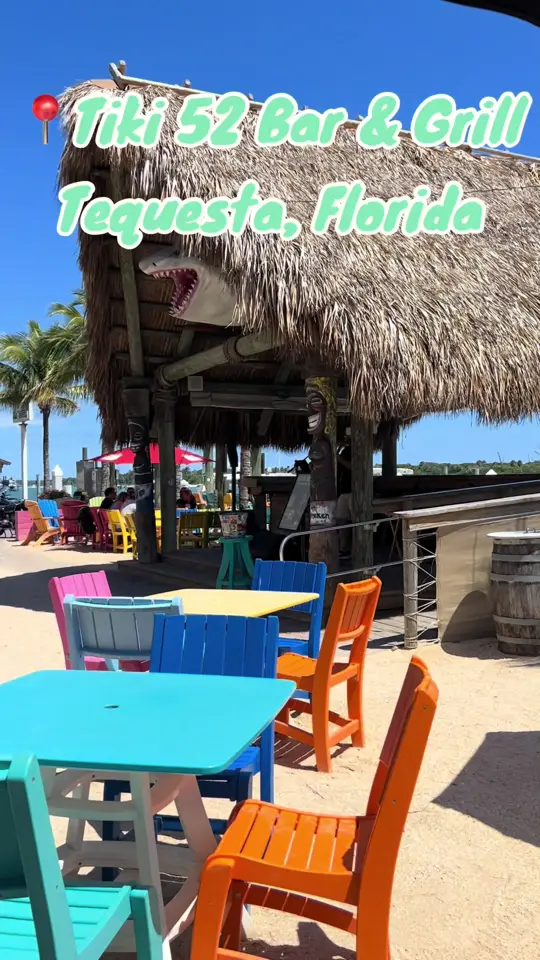 Tiki 52 in Tequesta showing review, visit, video by hollykostensky on TikTok