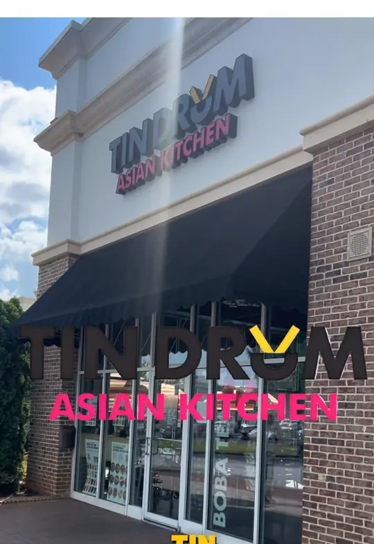 Tin Drum Asian Kitchen & Boba Tea Bar - Ashley Park Newnan in Newnan showing drink, strawberry boba tea; food, firecracker cauliflower; food, sesame bowl with tofu; food, black pepper bowl with tofu, video by iamchivaria_shay on TikTok