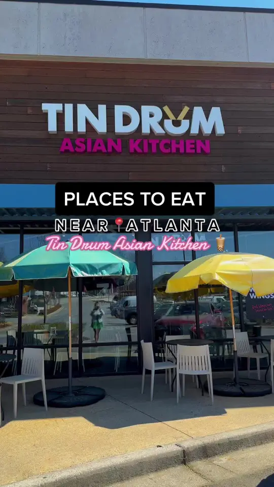 Tin Drum Asian Kitchen & Boba Tea Bar - Sandy Springs in Sandy Springs showing food, wok wings, drinks, boba tea, video by sydneyyrhodess on TikTok