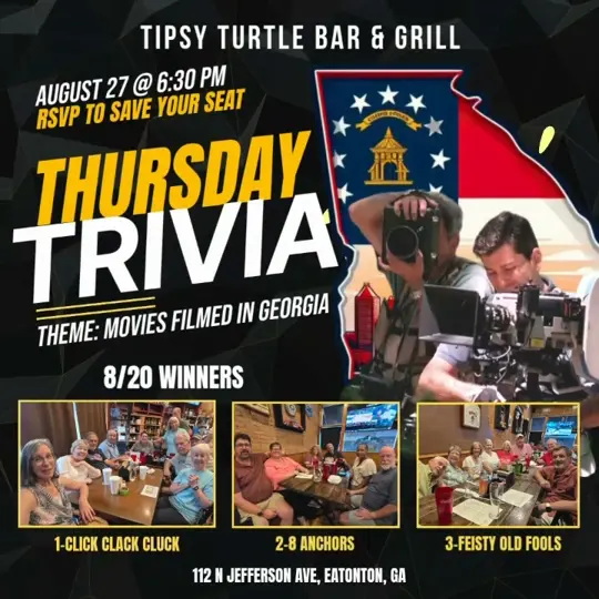 Tipsy Turtle Bar & Grill in Eatonton showing bar, atmosphere, video by Tipsy Turtle Bar & Grill on Facebook