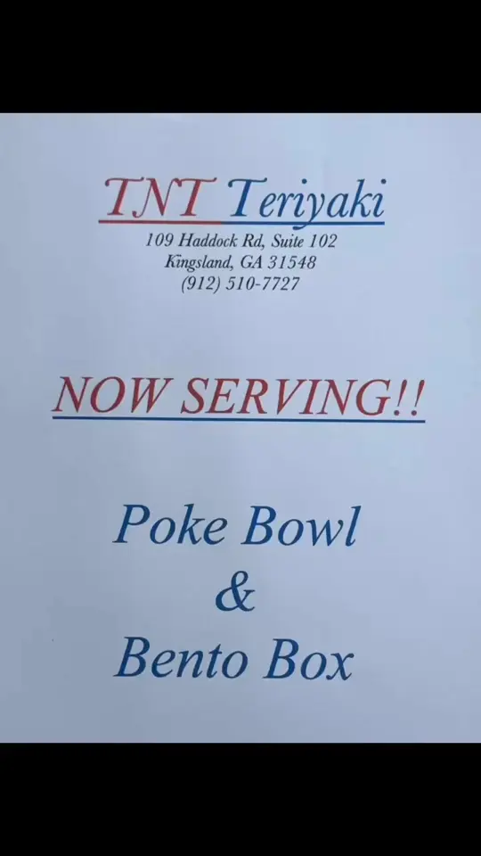 TNT Teriyaki Grill in Kingsland showing teriyaki, grilled chicken, video by TNT Teriyaki Grill on Facebook