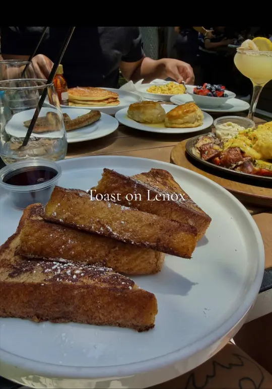 Toast on Lenox in Atlanta showing review, visit, video by justjasminnee on TikTok