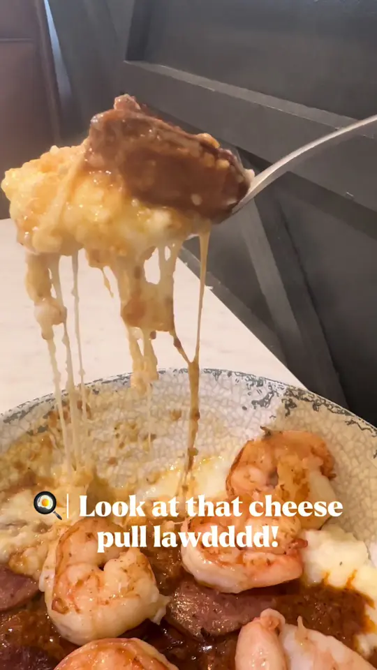 Toasted Kitchen & Cocktails in Macon showing brunch, french toast, shrimp & grits, video by jusjazmyne on TikTok