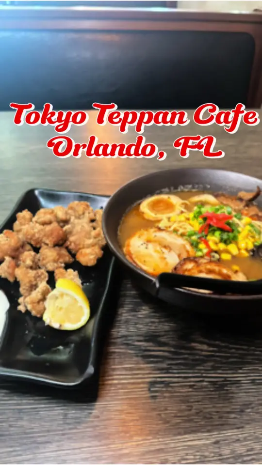  in Florida showing restaurant visit, food review, ramen, spicy miso ramen, popcorn chicken, video by foodonthespectrum on TikTok