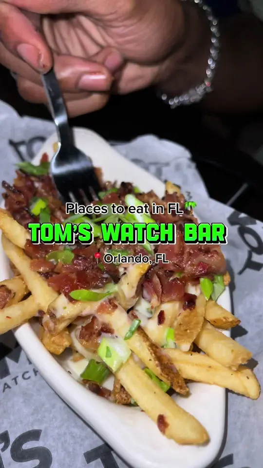 Tom's Watch Bar in Orlando showing visit, review, atmosphere, video by kaymarie023 on TikTok